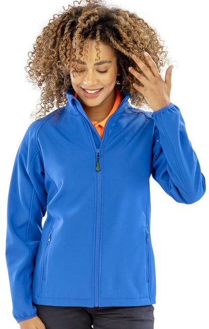 RESULT - WOMENS RECYCLED 2-LAYER PRINTABLE SOFTSHELL JACKET